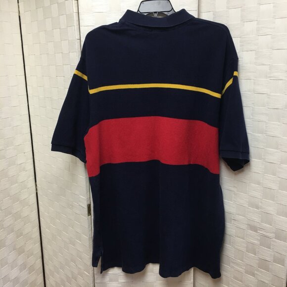 Vintage Polo Ralph Lauren Rugby Striped Polo 3XLT - Picture 12 of 14